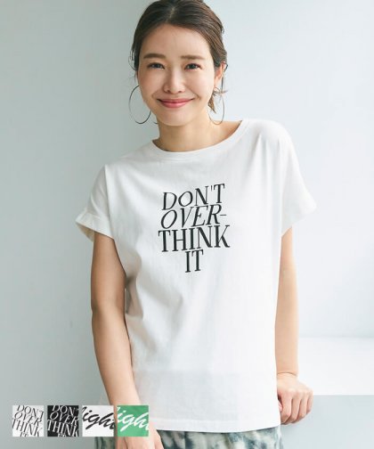 Tシャツ レディース ロゴ カットソー 英字 クルーネック コットン 薄手 プルオーバー ミディアム丈 プリント メール便可 24ss coca コカ